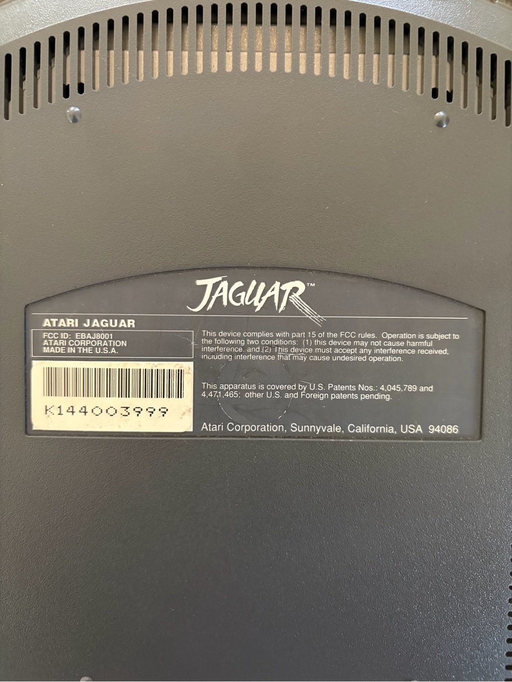 Atari Jaguar Console with Tempest 2000 Cartridge - Tested and Working - Picture 5 of 7